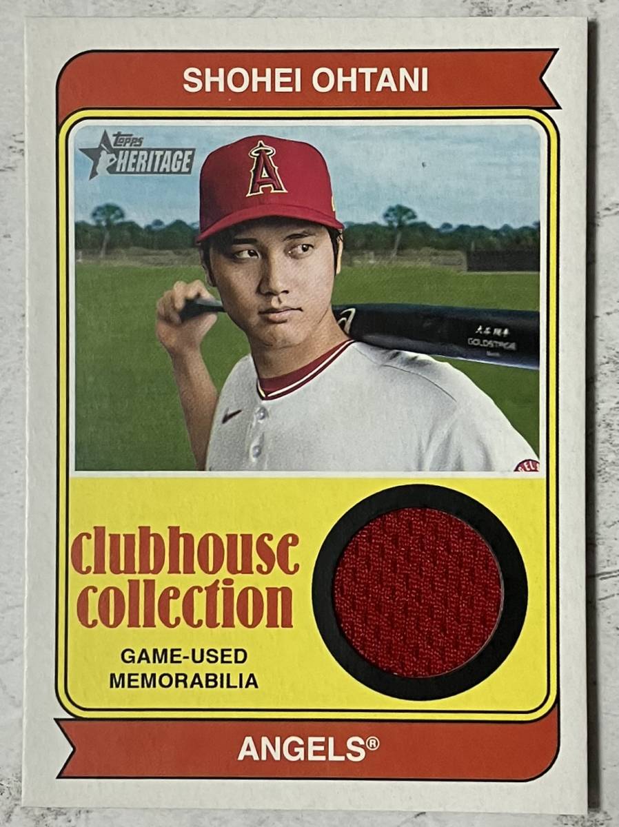 大谷翔平 topps2023パッチカード ヘリテージ クラブハウスコレクション -