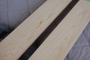 木曽桧（天然材） ヒノキ 2本で8600円 角材 材木 木材 新品