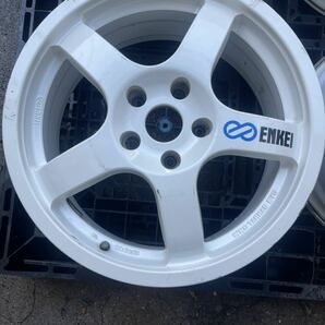 稀少ENKEI WRC TARMAC EVO 17インチ 7JJ OFF+45 PCD：114.3-5H中古4本セットの画像2