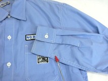 RAT LAND ラットランド　WEIRD-O CARTOON TATTOO ワッペン　ワークシャツ 長袖 blue M_画像9