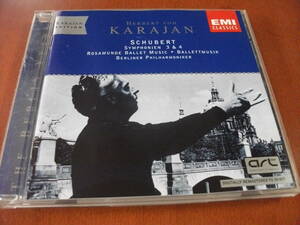 【CD】カラヤン / ベルリンo シューベルト / 交響曲 第3番 、第4番 、「ロザムンデ」よりバレエ曲 (EMI 1977/1978)