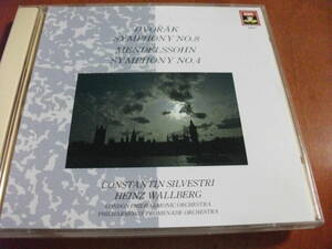 【CD】シルヴェストリ / ロンドンpo ドヴォルザーク / 交響曲 第8番 、ワルベルク / フィルハ－モニア・プロムナードo メンデルスゾーン