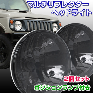 BigOne ポジション 付き パジェロ PAJERO ジュニア jr ミニ Mini ジープ JEEP J59 ミニカ ヘッド ライト ランプ H4 スモーク レンズ