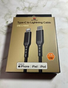 【Apple純正認証】iPhone充電ケーブル 1m Lightning MFi認証 ライトニングケーブル iPhone14 Pro/Pro Max/SE3/13/12対応 超高速 30W Type-C