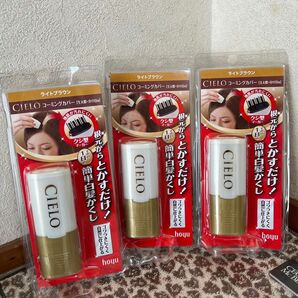 シエロ　部分ヘアカラー　ライトブラウン　3個セット　新品　未使用