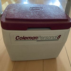美品【Coleman】5272 Personal 8 コールマン クーラーボックス 希少モデル USA製 レッド／ホワイト vintage