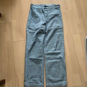 90s[UNIVERSAL OVERALL] herringbone Baker pants USA made waist 30 Vintage Vintage Baker military 