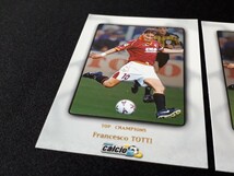 希少 calcio card 2000 #331 Francesco TOTTI TOP CHAMPIONS 2枚まとめセット サッカーカード_画像2