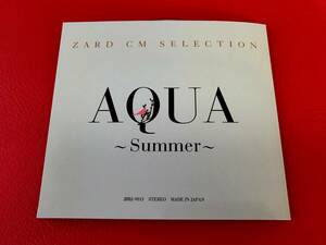 ◆ZARD CM SELECTION/AQUA～Summer～/特典DVD/JBBJ-9013 #I17YY1