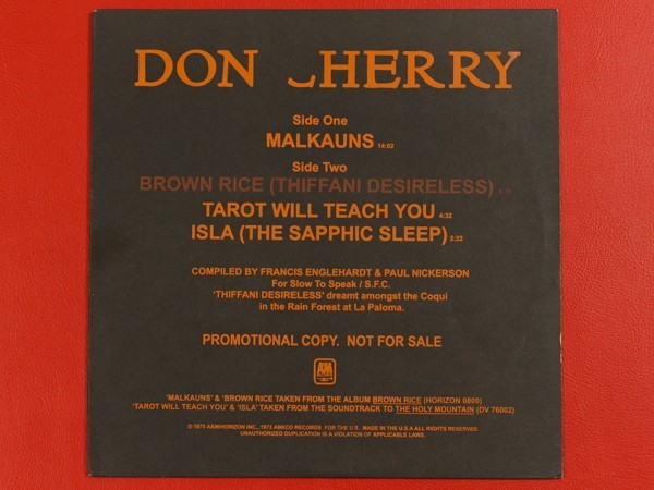 2023年最新】Yahoo!オークション -don cherry(レコード)の中古品・新品