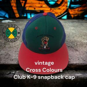 激レアvintage 90s　CrossColours ClubK-9 snapback