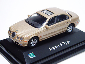 #kala llama # Jaguar S type (1/72 scale )HONGWELL Cararama Hongwell Gold color Jaguar S-Type