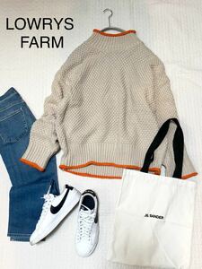 美品　ローリーズファーム　LOWRYS FARM 可愛いニット カノコバイカラーニット