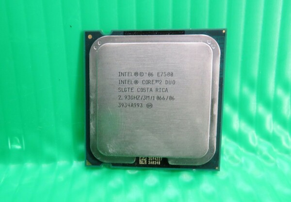 PC-1598■送料無料！ンテル Core2 Duo プロセッサー E7500 SLGTE/2.93 GHz/1066 MHz/LGA775/ FSB 動作確認済