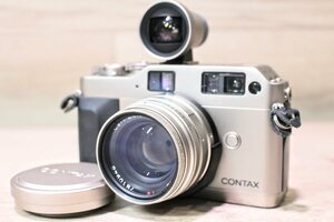 CONTAX（コンタックス） G1 | ミラーレス一眼　レンズ(Carl Zeiss Planar 2/45)　レンズキャップ・レンズフィルター・ファインダー付 8M893