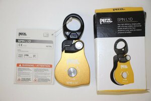 【1円スタート】X11H2554　PETZL ペルツ　高効率スイベル付シングルプーリー　SPIN L1D P001AA00　未使用