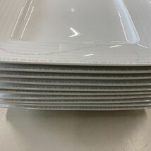 ④ Noritake ノリタケ fine porcelain スクエアプレート 大皿 10枚セット まとめ売り サイズ(約)：1辺26.5cm 高さ2.5cm ※汚れあり。_画像5