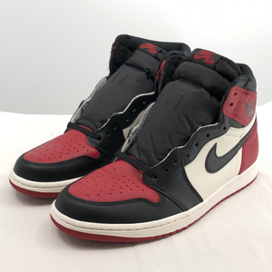 【中古】NIKE AIR JORDAN 1 RETRO HIGH OG Bred Toe サイズ29cm 555088-610[240017579960]