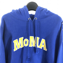 【中古】Champion × MOMA リバースウィーブパーカー サイズXL ブルー チャンピオン × モマ[240017557362]_画像5