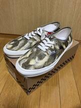 【未使用・箱アリ】vans バンズ ヴァンズ オーセンティック メンズ スニーカー 柄 アニマル柄 ベージュ 27 アメカジ 定価9,350円_画像1