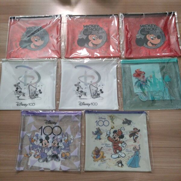 Disny100 Happyくじ E賞 フラットポーチ