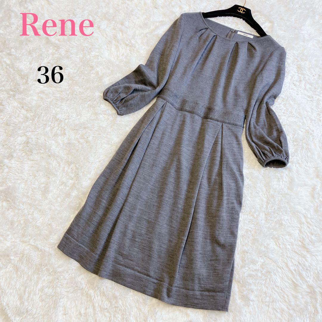 ８月３日出品終了 美品 Rene リボンワンピース-