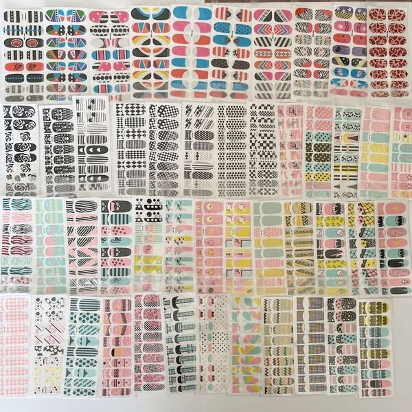 貼るだけ!簡単・ネイルシート・ネイルシール・48枚・大量・まとめて定価6144円