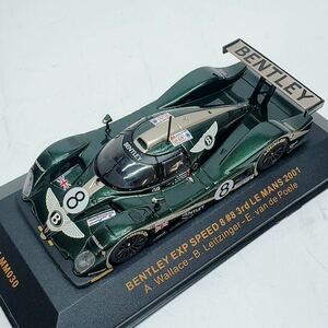 【K1】1/43 ixo LMM029 BENTLEY SPEED 8 #7 LM 2001 ルマン ベントレー