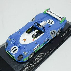 【K1】1/43 MINICHAMPS Matra-Simca MS670B 24h Le Mans 1973 Winners: Pescarolo/Larrousse ルマン