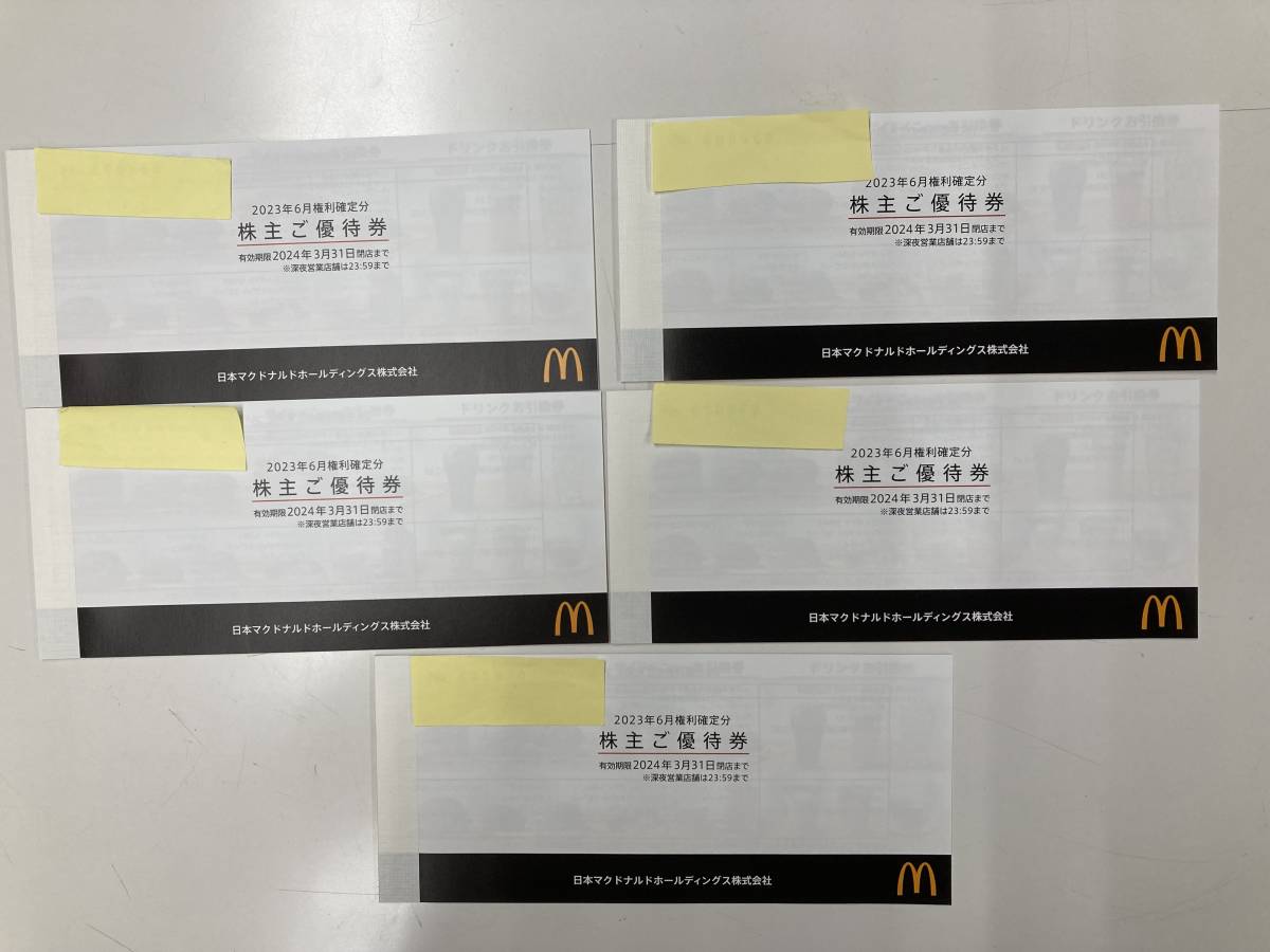 マクドナルド 株主優待券の値段と価格推移は?|1251件の売買データ