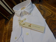激安！新品　送料無料　イタリア製　ギローバー長袖のシャツ　ホワイト　⑥　M_画像4