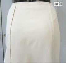 ハーモニカ　スカート　裾アシンメトリー　ストレッチ　ベージュ　日本製　送料無料_画像5