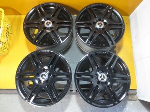 ☆スピスタ☆ホイール　AMG ベンツ純正　ブラック塗装　ベンツ　18インチ　4本　中古　8.5J +48 ×2本　9.0J +54 ×2本　112-5　R185066H