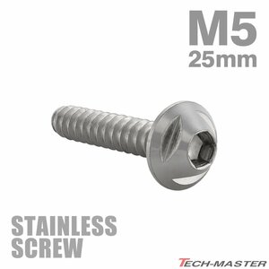 M5×25mm タッピングネジ ビス トライアングルヘッド ステンレス シルバー カウル フェンダー 車 バイク カスタム DIY 1個 TC0095