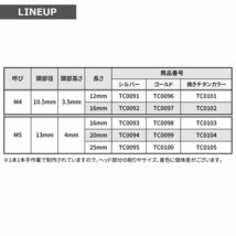 M5×16mm タッピングネジ ビス トライアングルヘッド ステンレス 焼きチタンカラー カウル フェンダー 車 バイク カスタム DIY 1個 TC0103_画像2