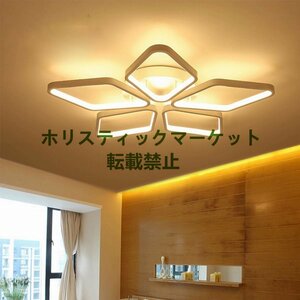 お見逃しなく 最高品質 リモコン 無段階調光 シャンデリア リビングルームアクリル Led 屋内ランプ ホーム 照明器具 天井照明 菱形 Q0826