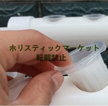 最高品質 室内 庭園栽培器 水耕栽培キット すいこう栽培 PVC-U素材 水耕栽培システム ベランダ 野菜 片側4パイプ 小型 家庭用 Q0703_画像5