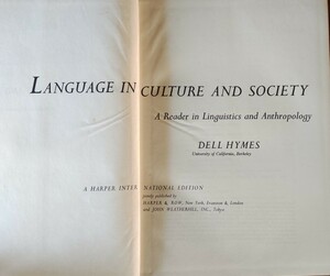 LANGUAGE IN CULTURE AND SOCIETY, DELL HYMES