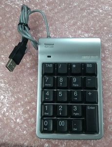 *[ рабочее состояние подтверждено ] Sanwa Supply USB цифровая клавиатура ( серебряный ) NT-9UPK