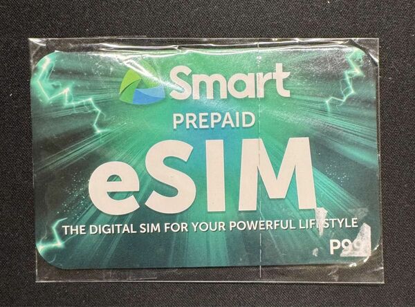 フィリピン Philippines SMART eSIMカード　プリペイド　1枚