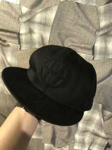 HUF ハフ × NEW ERA ニューエラ 帽子 キャップ サイズ7 3/8 ブラック　FK