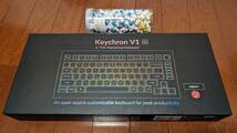 キークロン Keychron V1 QMK カスタムメカニカルキーボード ノブバージョン 日本語配列 RGBライト ホットスワップ対応 V1-C2-JIS（黄軸）_画像4
