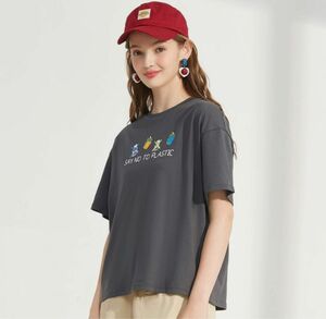 【大セール】Tシャツ レディース ゆるTシャツ半袖 大きい サイズ ゆったり プリント 柄プリントゆるシルエット