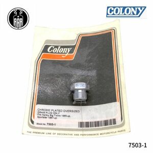 7503-1 Colony コロニー クロームメッキ オーバーサイズ ドレンプラグ オーナリー