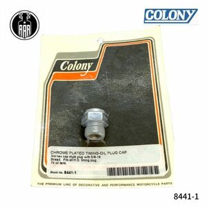 8441-1 Colony コロニー クロームメッキ タイミング オイルプラグ キャップ