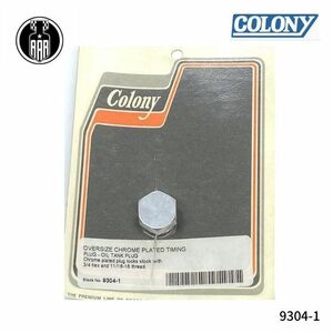 9304-1 Colony コロニー オーバーサイズ クロームメッキ タイミングプラグ オイルタンク プラグ