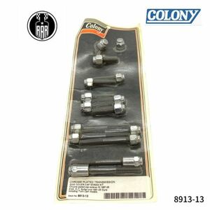 8913-13 Colony コロニー クローム トランスミッション サイドカバー キャップ スクリュー キット