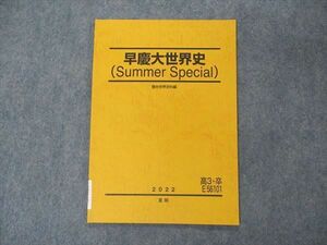 VF04-190 駿台 早慶大世界史 Summer Special 早稲田/慶應義塾大学 テキスト 未使用 2022 夏期 04s0D