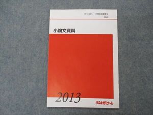 VG06-012 代ゼミ 代々木ゼミナール 小論文資料 テキスト 2013 冬期直前講習 03s0B