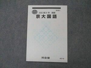 VI04-154 河合塾 京大国語 京都大学 テキスト 未使用 2022 夏期講習 05s0B